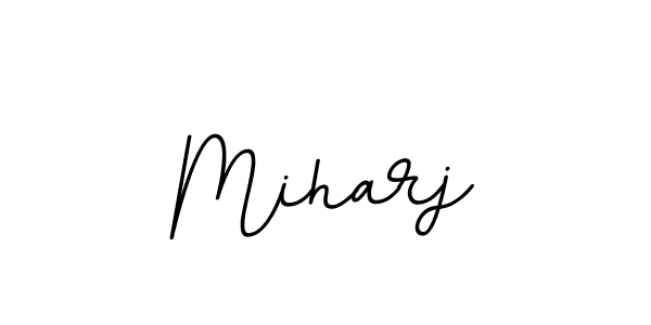 How to make Miharj name signature. Use BallpointsItalic-DORy9 style for creating short signs online. This is the latest handwritten sign. Miharj signature style 11 images and pictures png