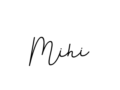 Create a beautiful signature design for name Mihi. With this signature (BallpointsItalic-DORy9) fonts, you can make a handwritten signature for free. Mihi signature style 11 images and pictures png