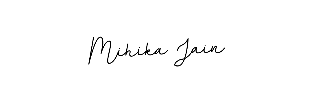 Design your own signature with our free online signature maker. With this signature software, you can create a handwritten (BallpointsItalic-DORy9) signature for name Mihika Jain. Mihika Jain signature style 11 images and pictures png