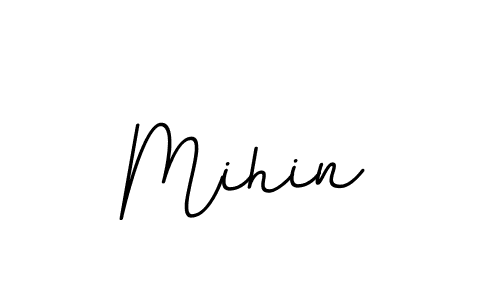 The best way (BallpointsItalic-DORy9) to make a short signature is to pick only two or three words in your name. The name Mihin include a total of six letters. For converting this name. Mihin signature style 11 images and pictures png