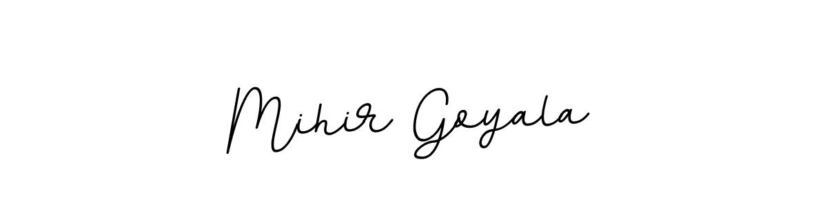 Mihir Goyala stylish signature style. Best Handwritten Sign (BallpointsItalic-DORy9) for my name. Handwritten Signature Collection Ideas for my name Mihir Goyala. Mihir Goyala signature style 11 images and pictures png