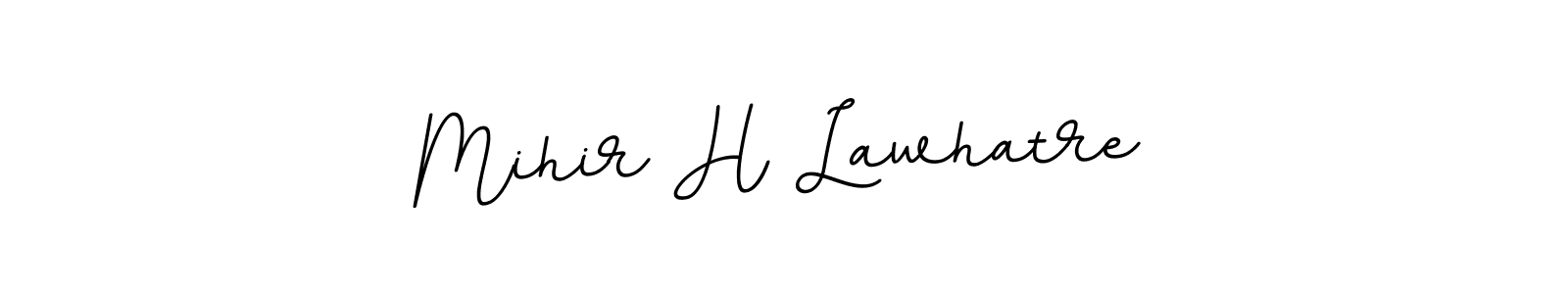 Design your own signature with our free online signature maker. With this signature software, you can create a handwritten (BallpointsItalic-DORy9) signature for name Mihir H Lawhatre. Mihir H Lawhatre signature style 11 images and pictures png