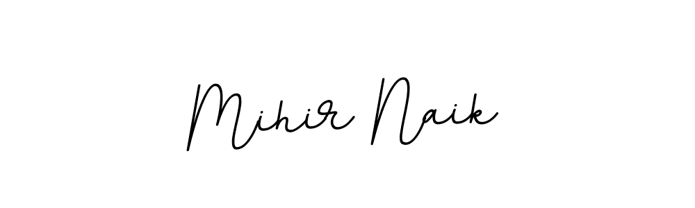 How to make Mihir Naik name signature. Use BallpointsItalic-DORy9 style for creating short signs online. This is the latest handwritten sign. Mihir Naik signature style 11 images and pictures png