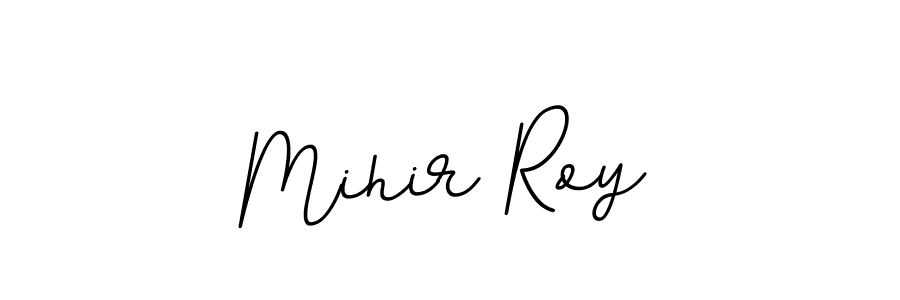 Use a signature maker to create a handwritten signature online. With this signature software, you can design (BallpointsItalic-DORy9) your own signature for name Mihir Roy. Mihir Roy signature style 11 images and pictures png