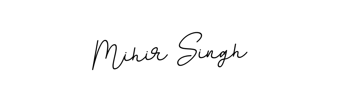 Use a signature maker to create a handwritten signature online. With this signature software, you can design (BallpointsItalic-DORy9) your own signature for name Mihir Singh. Mihir Singh signature style 11 images and pictures png