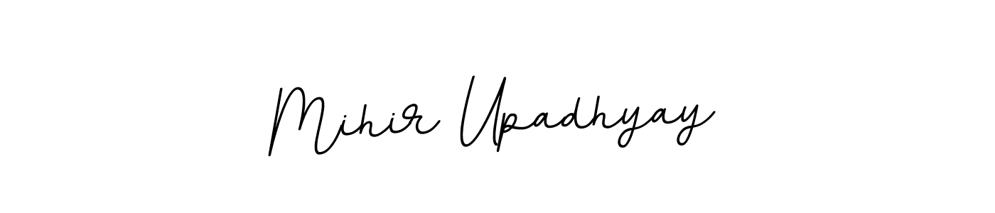 You should practise on your own different ways (BallpointsItalic-DORy9) to write your name (Mihir Upadhyay) in signature. don't let someone else do it for you. Mihir Upadhyay signature style 11 images and pictures png