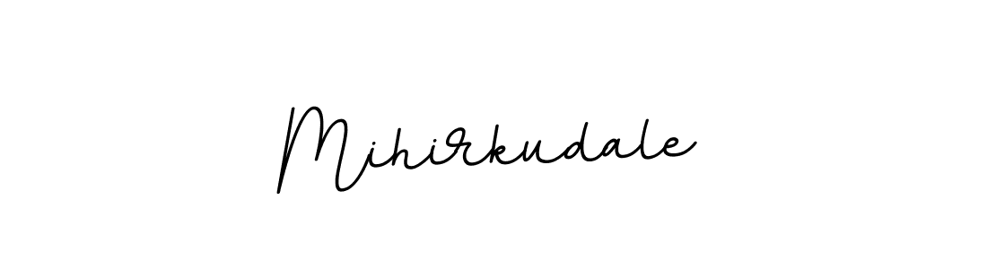 How to make Mihirkudale name signature. Use BallpointsItalic-DORy9 style for creating short signs online. This is the latest handwritten sign. Mihirkudale signature style 11 images and pictures png