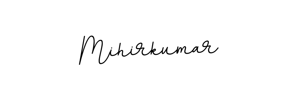 Create a beautiful signature design for name Mihirkumar. With this signature (BallpointsItalic-DORy9) fonts, you can make a handwritten signature for free. Mihirkumar signature style 11 images and pictures png