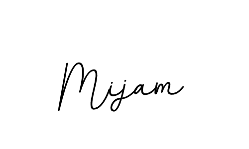 Create a beautiful signature design for name Mijam. With this signature (BallpointsItalic-DORy9) fonts, you can make a handwritten signature for free. Mijam signature style 11 images and pictures png