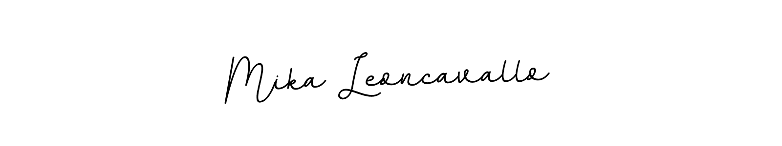 It looks lik you need a new signature style for name Mika Leoncavallo. Design unique handwritten (BallpointsItalic-DORy9) signature with our free signature maker in just a few clicks. Mika Leoncavallo signature style 11 images and pictures png