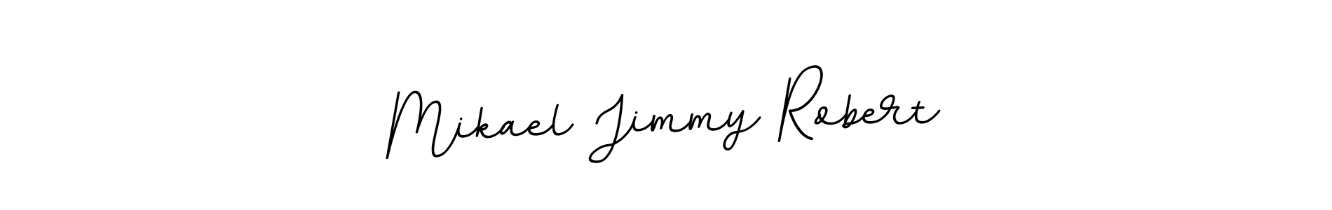 The best way (BallpointsItalic-DORy9) to make a short signature is to pick only two or three words in your name. The name Mikael Jimmy Robert include a total of six letters. For converting this name. Mikael Jimmy Robert signature style 11 images and pictures png