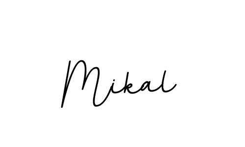 Design your own signature with our free online signature maker. With this signature software, you can create a handwritten (BallpointsItalic-DORy9) signature for name Mikal. Mikal signature style 11 images and pictures png