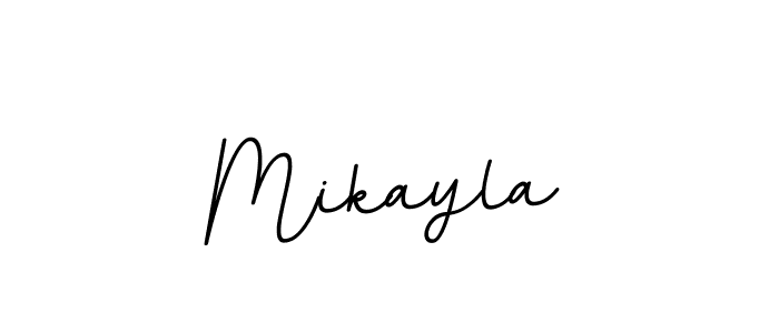 Mikayla stylish signature style. Best Handwritten Sign (BallpointsItalic-DORy9) for my name. Handwritten Signature Collection Ideas for my name Mikayla. Mikayla signature style 11 images and pictures png