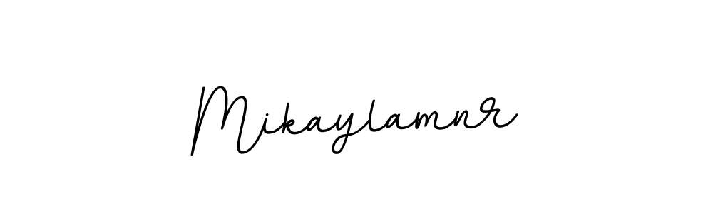 How to make Mikaylamnr name signature. Use BallpointsItalic-DORy9 style for creating short signs online. This is the latest handwritten sign. Mikaylamnr signature style 11 images and pictures png