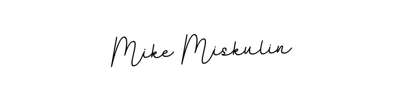 How to make Mike Miskulin name signature. Use BallpointsItalic-DORy9 style for creating short signs online. This is the latest handwritten sign. Mike Miskulin signature style 11 images and pictures png