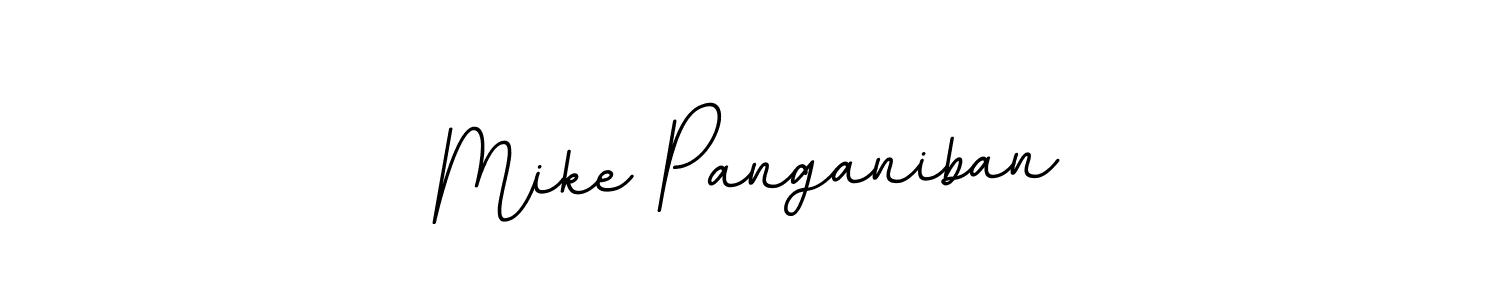 Use a signature maker to create a handwritten signature online. With this signature software, you can design (BallpointsItalic-DORy9) your own signature for name Mike Panganiban. Mike Panganiban signature style 11 images and pictures png