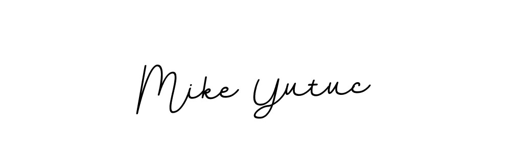 Make a beautiful signature design for name Mike Yutuc. With this signature (BallpointsItalic-DORy9) style, you can create a handwritten signature for free. Mike Yutuc signature style 11 images and pictures png