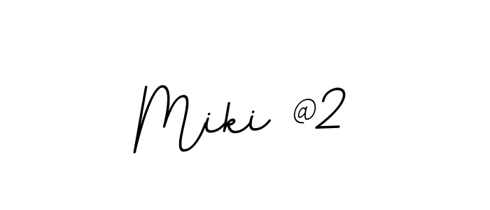 Design your own signature with our free online signature maker. With this signature software, you can create a handwritten (BallpointsItalic-DORy9) signature for name Miki @2. Miki @2 signature style 11 images and pictures png