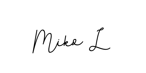 Also we have Miko L name is the best signature style. Create professional handwritten signature collection using BallpointsItalic-DORy9 autograph style. Miko L signature style 11 images and pictures png
