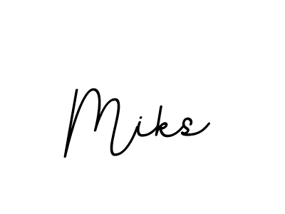 How to make Miks name signature. Use BallpointsItalic-DORy9 style for creating short signs online. This is the latest handwritten sign. Miks signature style 11 images and pictures png