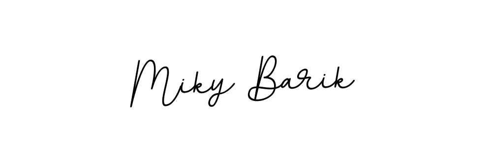 Miky Barik stylish signature style. Best Handwritten Sign (BallpointsItalic-DORy9) for my name. Handwritten Signature Collection Ideas for my name Miky Barik. Miky Barik signature style 11 images and pictures png