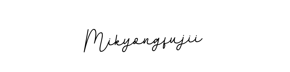 Create a beautiful signature design for name Mikyongfujii. With this signature (BallpointsItalic-DORy9) fonts, you can make a handwritten signature for free. Mikyongfujii signature style 11 images and pictures png