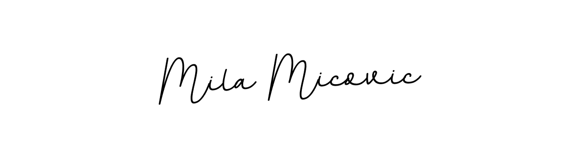 Make a beautiful signature design for name Mila Micovic. With this signature (BallpointsItalic-DORy9) style, you can create a handwritten signature for free. Mila Micovic signature style 11 images and pictures png