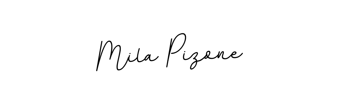 Make a beautiful signature design for name Mila Pizone. With this signature (BallpointsItalic-DORy9) style, you can create a handwritten signature for free. Mila Pizone signature style 11 images and pictures png