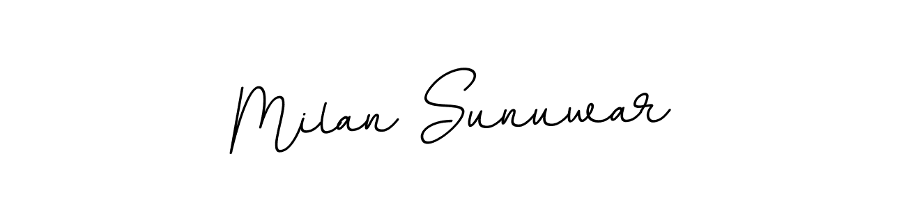 It looks lik you need a new signature style for name Milan Sunuwar. Design unique handwritten (BallpointsItalic-DORy9) signature with our free signature maker in just a few clicks. Milan Sunuwar signature style 11 images and pictures png