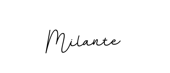 You should practise on your own different ways (BallpointsItalic-DORy9) to write your name (Milante) in signature. don't let someone else do it for you. Milante signature style 11 images and pictures png