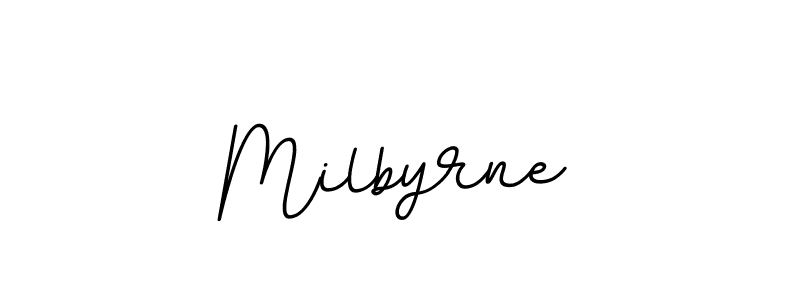 Design your own signature with our free online signature maker. With this signature software, you can create a handwritten (BallpointsItalic-DORy9) signature for name Milbyrne. Milbyrne signature style 11 images and pictures png