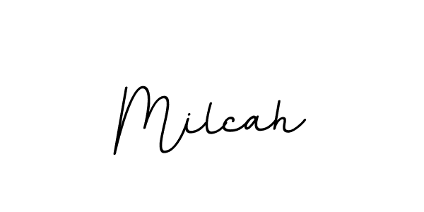 Make a beautiful signature design for name Milcah. With this signature (BallpointsItalic-DORy9) style, you can create a handwritten signature for free. Milcah signature style 11 images and pictures png