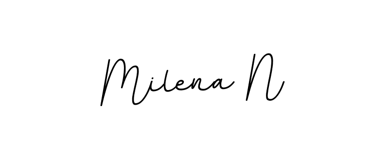 Make a short Milena N signature style. Manage your documents anywhere anytime using BallpointsItalic-DORy9. Create and add eSignatures, submit forms, share and send files easily. Milena N signature style 11 images and pictures png