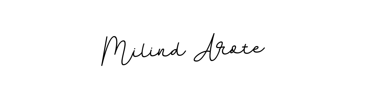 Make a beautiful signature design for name Milind Arote. Use this online signature maker to create a handwritten signature for free. Milind Arote signature style 11 images and pictures png