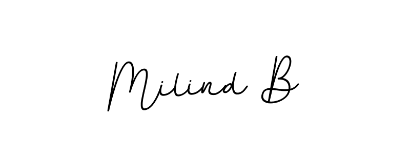 This is the best signature style for the Milind B name. Also you like these signature font (BallpointsItalic-DORy9). Mix name signature. Milind B signature style 11 images and pictures png