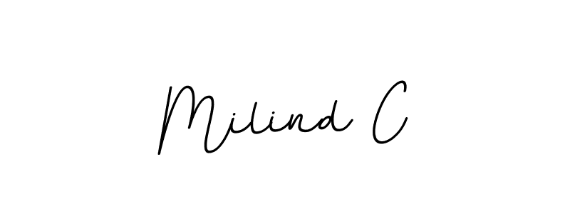 It looks lik you need a new signature style for name Milind C. Design unique handwritten (BallpointsItalic-DORy9) signature with our free signature maker in just a few clicks. Milind C signature style 11 images and pictures png