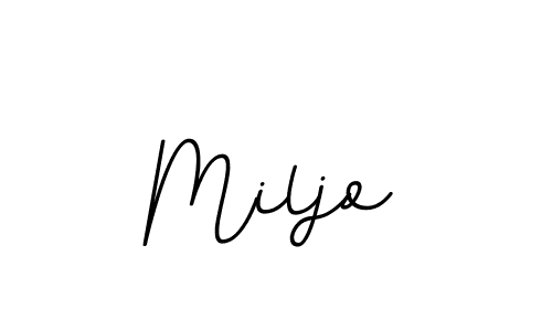 The best way (BallpointsItalic-DORy9) to make a short signature is to pick only two or three words in your name. The name Miljo include a total of six letters. For converting this name. Miljo signature style 11 images and pictures png