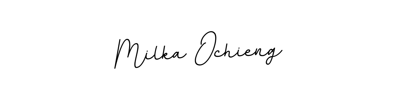 Milka Ochieng stylish signature style. Best Handwritten Sign (BallpointsItalic-DORy9) for my name. Handwritten Signature Collection Ideas for my name Milka Ochieng. Milka Ochieng signature style 11 images and pictures png