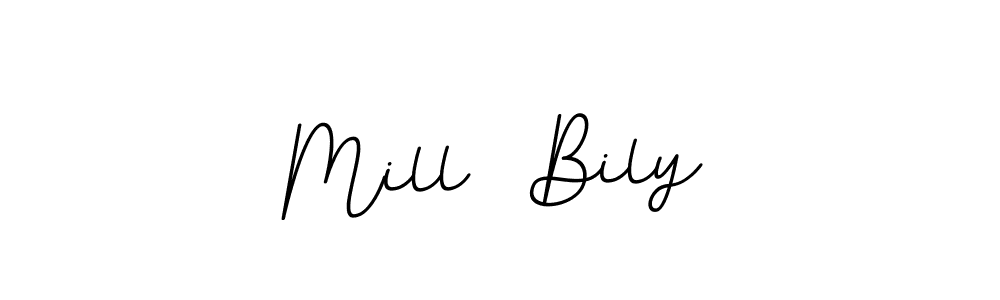 if you are searching for the best signature style for your name Mill  Bily. so please give up your signature search. here we have designed multiple signature styles  using BallpointsItalic-DORy9. Mill  Bily signature style 11 images and pictures png