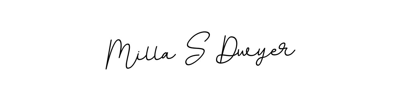 Make a beautiful signature design for name Milla S Dwyer. Use this online signature maker to create a handwritten signature for free. Milla S Dwyer signature style 11 images and pictures png