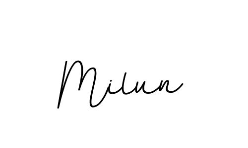 The best way (BallpointsItalic-DORy9) to make a short signature is to pick only two or three words in your name. The name Milun include a total of six letters. For converting this name. Milun signature style 11 images and pictures png