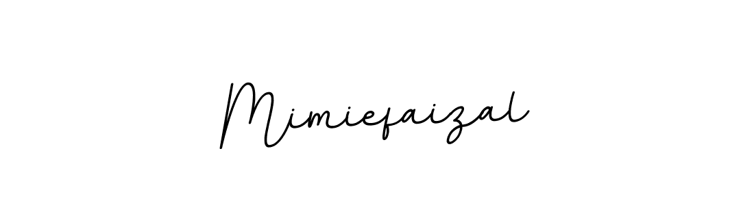 You should practise on your own different ways (BallpointsItalic-DORy9) to write your name (Mimiefaizal) in signature. don't let someone else do it for you. Mimiefaizal signature style 11 images and pictures png