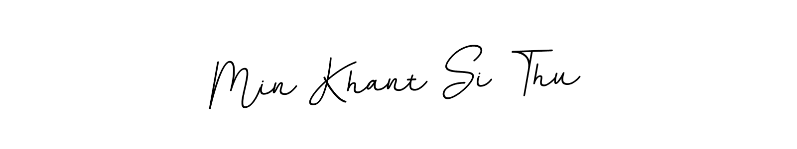 Design your own signature with our free online signature maker. With this signature software, you can create a handwritten (BallpointsItalic-DORy9) signature for name Min Khant Si Thu. Min Khant Si Thu signature style 11 images and pictures png