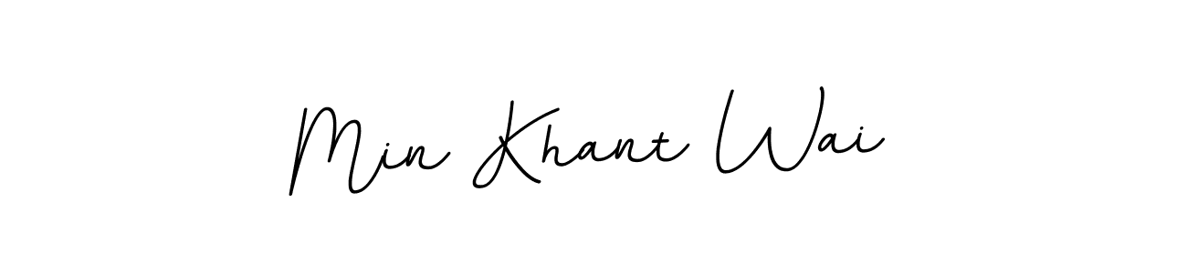 Make a beautiful signature design for name Min Khant Wai. Use this online signature maker to create a handwritten signature for free. Min Khant Wai signature style 11 images and pictures png