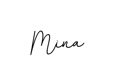 Use a signature maker to create a handwritten signature online. With this signature software, you can design (BallpointsItalic-DORy9) your own signature for name Mina . Mina  signature style 11 images and pictures png