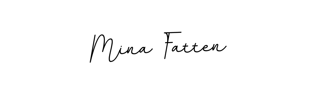 The best way (BallpointsItalic-DORy9) to make a short signature is to pick only two or three words in your name. The name Mina Fatten include a total of six letters. For converting this name. Mina Fatten signature style 11 images and pictures png