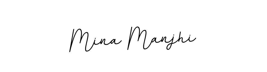 You should practise on your own different ways (BallpointsItalic-DORy9) to write your name (Mina Manjhi) in signature. don't let someone else do it for you. Mina Manjhi signature style 11 images and pictures png