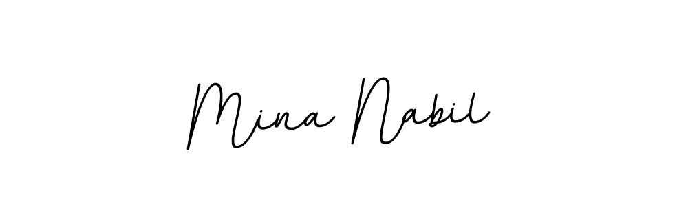 Make a beautiful signature design for name Mina Nabil. Use this online signature maker to create a handwritten signature for free. Mina Nabil signature style 11 images and pictures png