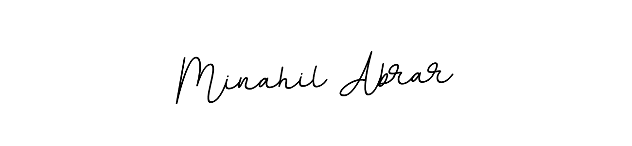 You should practise on your own different ways (BallpointsItalic-DORy9) to write your name (Minahil Abrar) in signature. don't let someone else do it for you. Minahil Abrar signature style 11 images and pictures png
