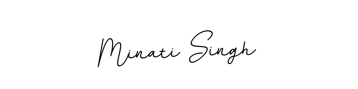 Make a beautiful signature design for name Minati Singh. With this signature (BallpointsItalic-DORy9) style, you can create a handwritten signature for free. Minati Singh signature style 11 images and pictures png